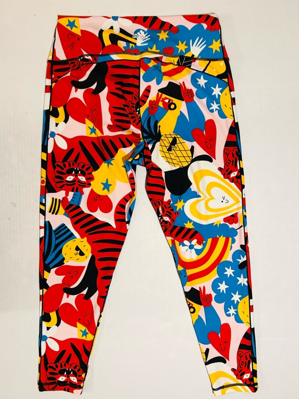 Adidas x Egle Zvirblyte Leggings XL Tight Yoga Gym Stretch Fun Unique Pattern